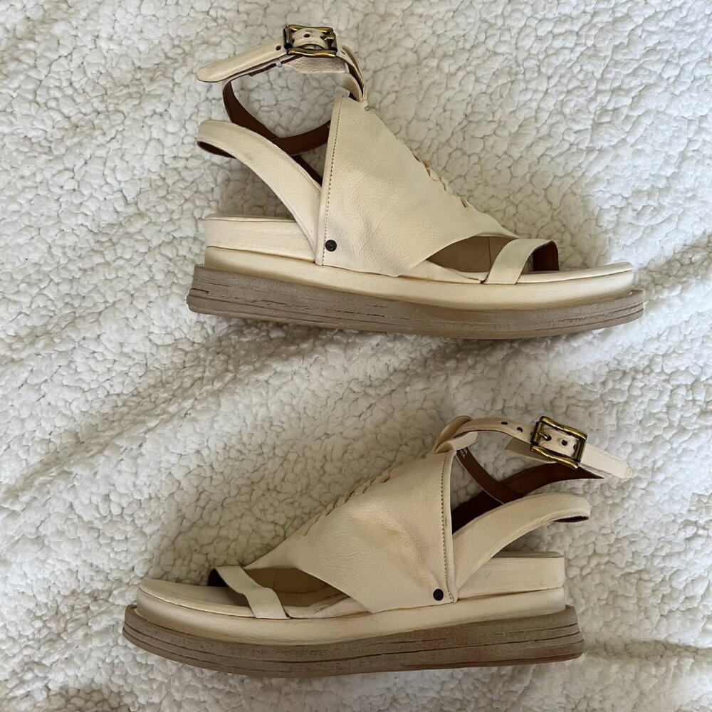 NWT A.S. 98 White Sandals Size 40 (EUR) - Picture 3 of 9